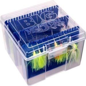 Flambeau Outdoors 00330 Medium Spinnerbait Box, Fishing Bait and Lure Organizer, Clear